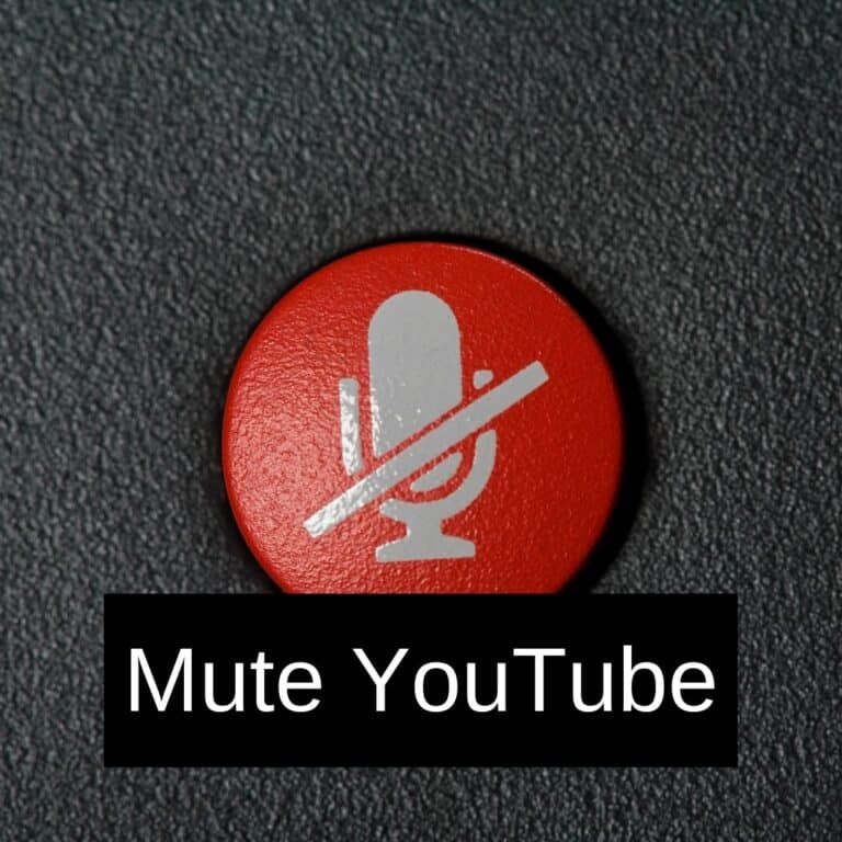How do I Mute YouTube?