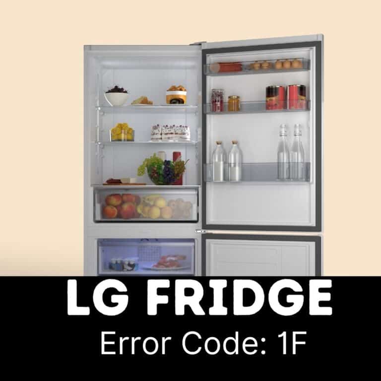 What is LG Fridge Error Code 1F and how to solve it