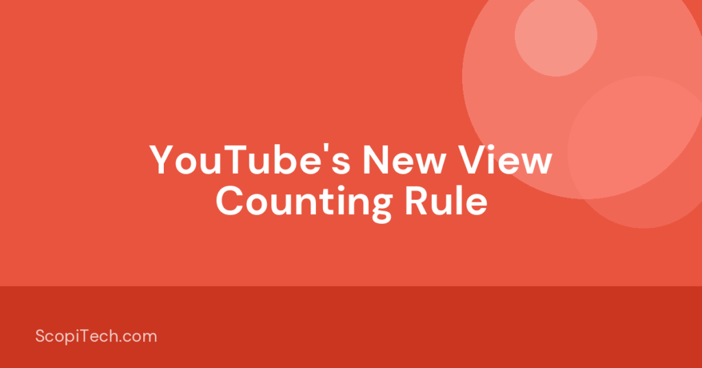 Illustration representing YouTube view counting change effective August 24 2026