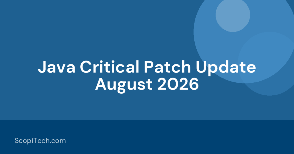 Illustration for Java Critical Patch Update August 2026 guide