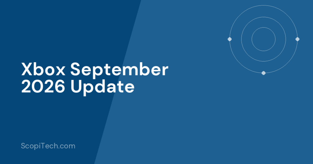 Xbox September 2026 Update