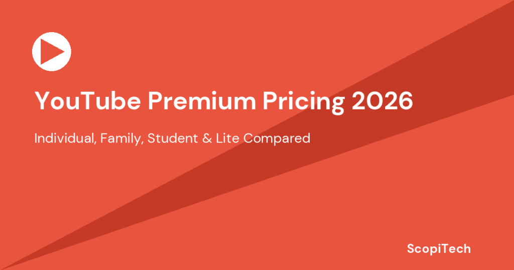 YouTube Premium Pricing 2026