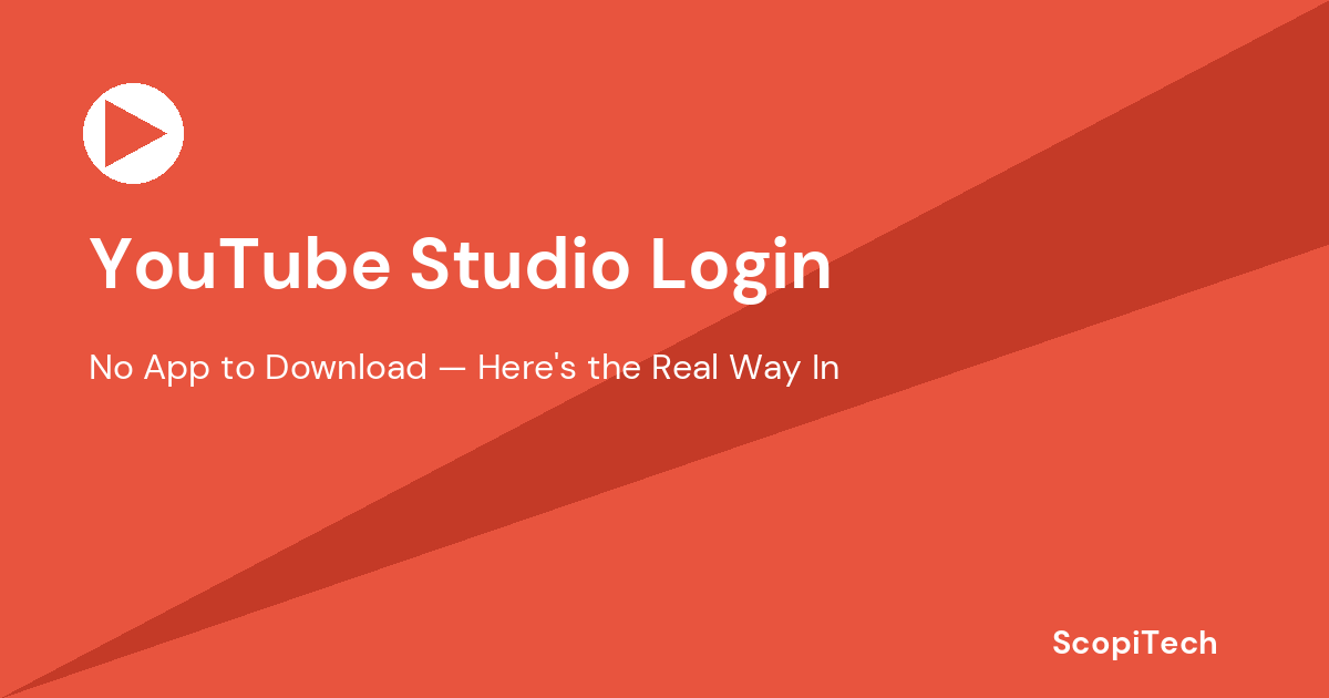 YouTube Studio login desktop access guide