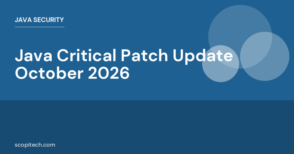 Java Critical Patch Update October 2026